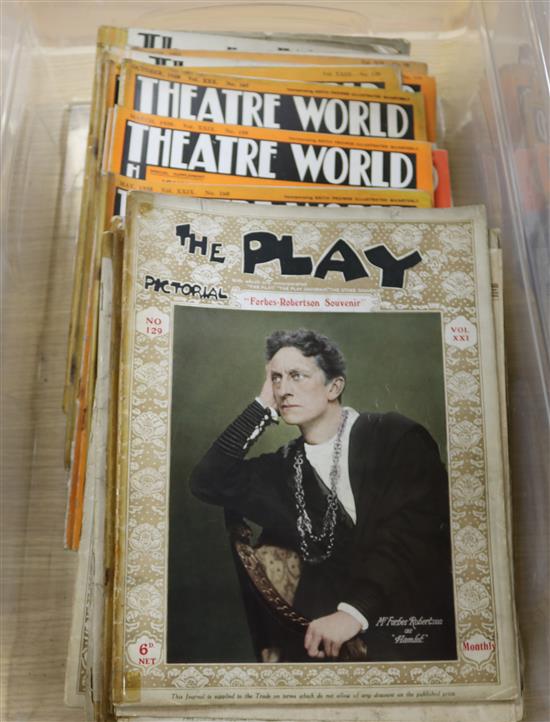 A large quantity of early theatrical magazines